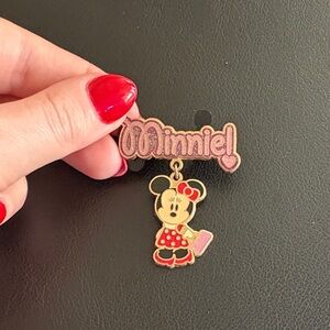 Disney Minnie Mouse glitter dangle pin cuties character
